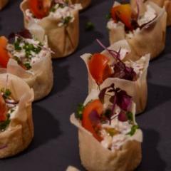 Crispy Cup Canapes Photo
