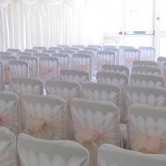 Main Hall set up for a wedding ceremony Photo