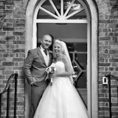 Wedding Couple at the entrance
