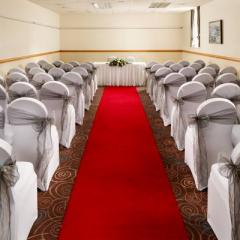 Broker Suite Wedding Ceremony set up Photo