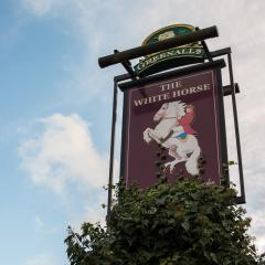 The White Horse Sign Photo