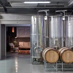 Winery Tanks and Breakout Room Photo