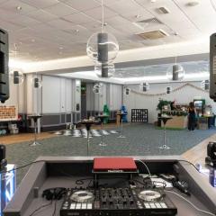 Reception Setup with DJ Photo