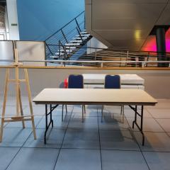 Exhibitor set up