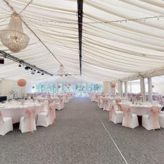 Wedding Reception Setup in the Lakeside Pavillion