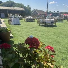 Wedding reception in beach bar