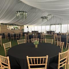Corporate setting in marquee Photo