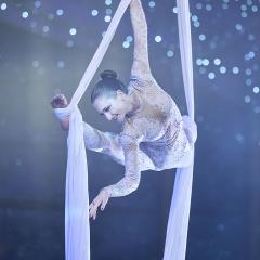 Acrobatic Silks Performance Photo