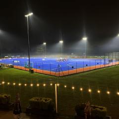 Hockey Pitch with Flood Lights