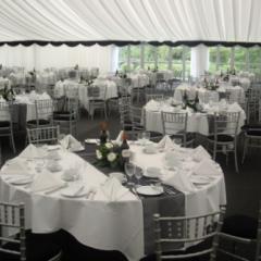 Wedding in marquee Photo