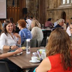 Conference Delegates with Refreshments