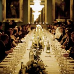 Formal dining in the Nash room