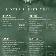 Coombe Wood Golf Club - Buffet and Sit Down Menu